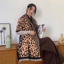 Studyofslag 유럽 양면 속 여성용 긴 목도리 가을과 겨울 어깨 따뜻한 망토 한국 캐시미어 두꺼운 큰 스카프