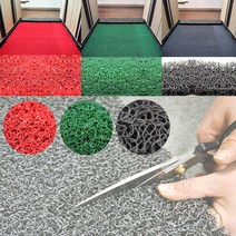 미끄럼방지 코일매트 1M 단위 쿠션 롤 A형 / 현관 출입구 발코니 매장 업소 바닥 아파트 빌딩, 코일 롤매트A형/그린