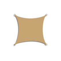 루프탑꾸미기 마당 옥상루프탑꾸미기 천막, 4x4m, sand yellow