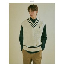 이랜드 [후아유]후아유 공용 스티브 틸든 케이블 스웨터 베스트_인천점