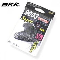 BKK 9003 정품 웜훅 와이드갭 옵셋 훅 웜바늘 소프트베이트 웜훅 루어낚시 와이드갭 와이드갭훅 훅 낚시바늘 웜 배스낚시, 2호