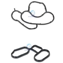 새로운 2pcs 엔진 오일 필터 하우징 개스킷 씰 bmw e81 e87 e46 e90 e60 e83 n45 n43 n42 n46 엔진 11427508970 11427508971, 없음