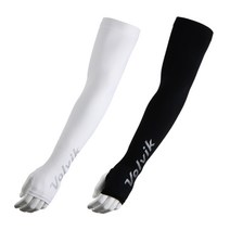 볼빅 아쿠아엑스 빅로고 손등커버 골프 팔토시 2p, 화이트