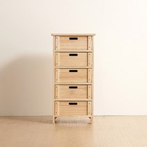 안방 원목서랍장 드레스룸 틈새서랍장 5단, 단품