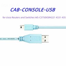 USB 콘솔 케이블 Cisco Couter 스위치 제어 연결 디버그 WSC3750X ISR4221 4331 4351, 한개옵션0