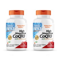 닥터스베스트 하이 앱솔션 CoQ10 300mg 베지 소프트젤 비건, 90정, 2개
