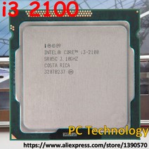 오리지널 인텔 i32100 i3 2100 CPU 프로세서 31GHz /3MB/ 코어/소켓 1155/