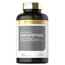 칼라일 세라펩타제 효소 120000SPU 120캡슐 Carlyle Serrapeptase Gluten Free (미국배송)