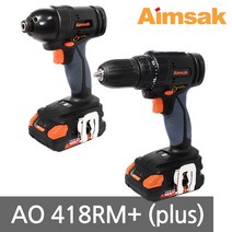 아임삭 충전드릴 AO418RM PLUS(2.5Ah) 충전콤보세트, 1개