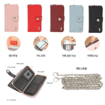 오너클랜 JS1) 2018 갤럭시A8 A530 가죽 도로텔 체인줄 지퍼
