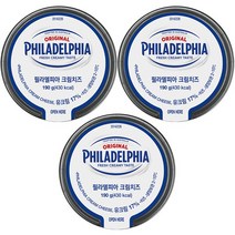 필라델피아 크림치즈 플레인 190gX3개 ~, 190g, 3개, 상세페이지 참조