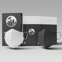 국내생산 타스 새부리형 비트 코인 황사 방역 마스크 대형 KF-94 50매 100매 개별 포장, 블랙