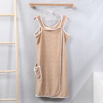 여성나시샤스커트70*140소프트흡수욕타올비치타올입기여, 카키, 70*140cm