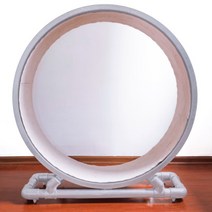 러너 고양이 캣휠 캣워커 스타캣휠 고양이 쳇바퀴 무소음 애완 동물 러너 바퀴, 화이트 트럼펫 중형 90cm