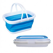 자바라 접이식 물통 12L / 대용량 자바라물통 낚시 살림통 다용도물통 휴대용물통 캠핑 자바라케이스