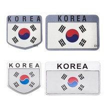 [피트인] 태극기 스티커 엠블럼 국기 KOREA 대한민국 반사 데칼, 선택3번엠블럼방패