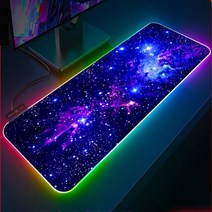 게이밍 의자블루 스타 Rgb 마우스 패드 게임 액세서리 사무실 대형 게이머 애니메이션 데스크 매트 XXL H, 07 RGB 400X900X3MM