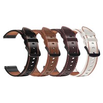 코아코리아 가죽 스트랩 - 20mm, 가죽 블랙