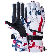 겨울 스노우 보드 스키 갑 PU 가죽 비 슬립 터치 스크린 방수 오토바이 사이클링 양털 따뜻한 눈 갑 남여, 03 L, 03 Snowboard Gloves