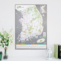 [정이네] 우리 나라 3000 명산지도 핀스티커 한국 100대 백두대간 트래킹 등산지도, 단품, 단품