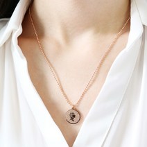 노이드비 써지컬스틸 심플 데일리 코인목걸이