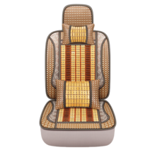 고급 차량용마방석시트커버 차량용통풍시트 대나무시트 뒷좌석 3인승 여름쿨쿠션 통기성 쿨매트 우드비즈 풀라운드 시트커버, 1인석 전용버전-죽밥