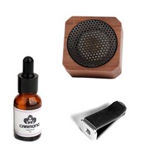 자동차 송풍구 우드 방향제 15ml 고급형 세차선물 디퓨져, 스피커_다크우드, 레몬라벤더