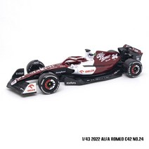 BURAGO_ Bburago 143 2023 F1 스쿠데리아 페라리 F1-75 16 Leclerc 55 Sainz 합금 럭셔리 차량 다이캐스트 자동차 모델 장난감 컬렉션 선물, [03] C42-24