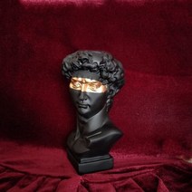 VASE 달항아리화병 모던하우스화병 수지 꽃병 북부 유럽 홈 장식 메이크업 브러쉬 보관 상자 다기능 펜 홀더 동상 조각 모델, 검은색
