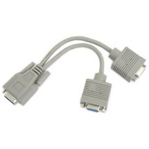 일반형 모니터 Y 케이블 20Cm M-2F 타입 VGA RGB D-SUB 그래픽 카드 연결 신호 분리 2분배 C9141, 상세페이지 참조, 상세페이지 참조