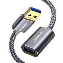 JSAUX USB 3.0 연장케이블 메탈 고속충전 연장선, 1m