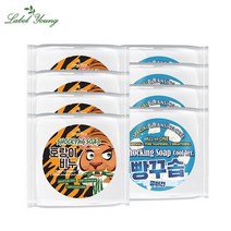 라벨영 호랑이비누 4개 + 빵꾸솝 쿨버전 4개, set/.