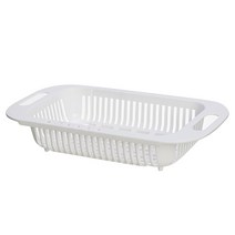 선반 신축가능 슬라이드건조대 싱크대 식기세척대 비닐 물과일 수납 바구니 주방 타오 채반 2513737338, 진주백