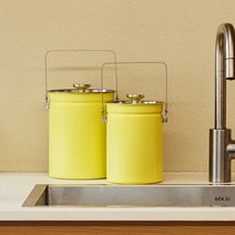 로이첸 스테인리스 음식물 쓰레기통 1+1 초강력 밀폐! 완벽 냄새차단 올스텐 음쓰통 가정용 음식물처리기, 아이보리 3L 1+1