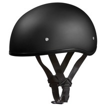 Daytona Helmets 하프 스컬 캡 오토바이 헬멧 DOT 승인 하이 글로스 블랙 S USA 미국, Dull Black