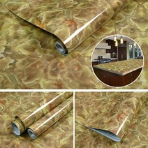 자가 접착 대리석 비닐 벽지 60cm x 3M 5M 가구 장식 필름 방수 오일 방지 벽 스티커 주방 홈 데코용, 5 Meter, 05 5