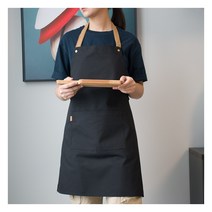 에쉬울프 길이조절 앞치마, 블랙, 1개