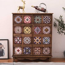 엔틱가구 수납장 거실 콘솔 서랍함, D