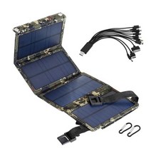 태양열판넬 태양열조명 태양광패널 접이식 usb 태양 전지 5v ip65 방수 전화 충전기 비상 배낭 등산 트레킹 충전 플레이트 위장