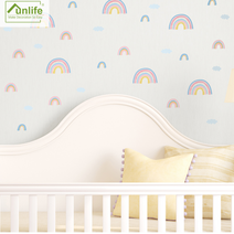 포인트 데코 벽스티커 36가지 종류 아이방 인테리어 / 리무버블 크리스마스 시트지 키즈룸 아기방 벽지 현관문 천장 데코 어린이집 창문 유리 윈도우 카페 화장실 놀이방, 14. 파스텔무지개