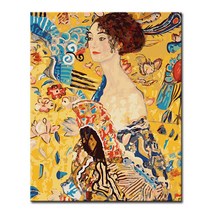 DIY캔버스페인팅 명화그리기 -인물 40x50, F48_클림트의 부채를 든 여인