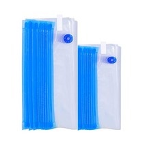 식품 스낵 보관용 재사용 가능한 진공포장 백 20개 식사 준비 수비드 BPA 무료 진공 지퍼 백 냉동고 전자레인지 안전 2가지 크기 8