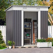 4x6 레드와이 스틸창고 실용적 사이즈 농막 간이 조립식 이동식 컨테이너 집, 4x6(화이트)(2월 중순이후 발송)