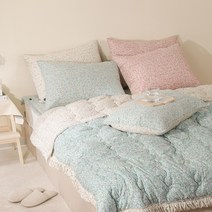 엘사 마이크로화이버 논슬립 침대패드 먼지없는 알러지케어 침구, 그린