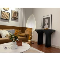 미드센추리 벽난로 콘솔 인테리어 장식 소품 장식장, [02] 100*35*85 블랙