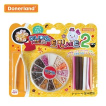 [도너랜드] 미니어쳐미니놀이토핑세트2 (토핑6개 토핑함 집게)