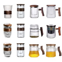 우드 머그컵 찻잔 호두나무 손잡이 머그잔 홈카페 12종류, 원목 머그컵12_(400ml)