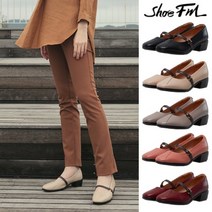 슈에프엠SHOEFM 양가죽 밴드 펌프스