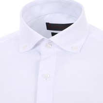 로베르따 90부터남성 고급 레이온 폴리혼방 버튼다운 화이트셔츠 긴소매 슬림핏 RM33511A