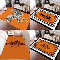 명품러그 디자인 오렌지 카페트 포근 포인트 러그 명품 매트 인테리어 명품카페트 단모 대형